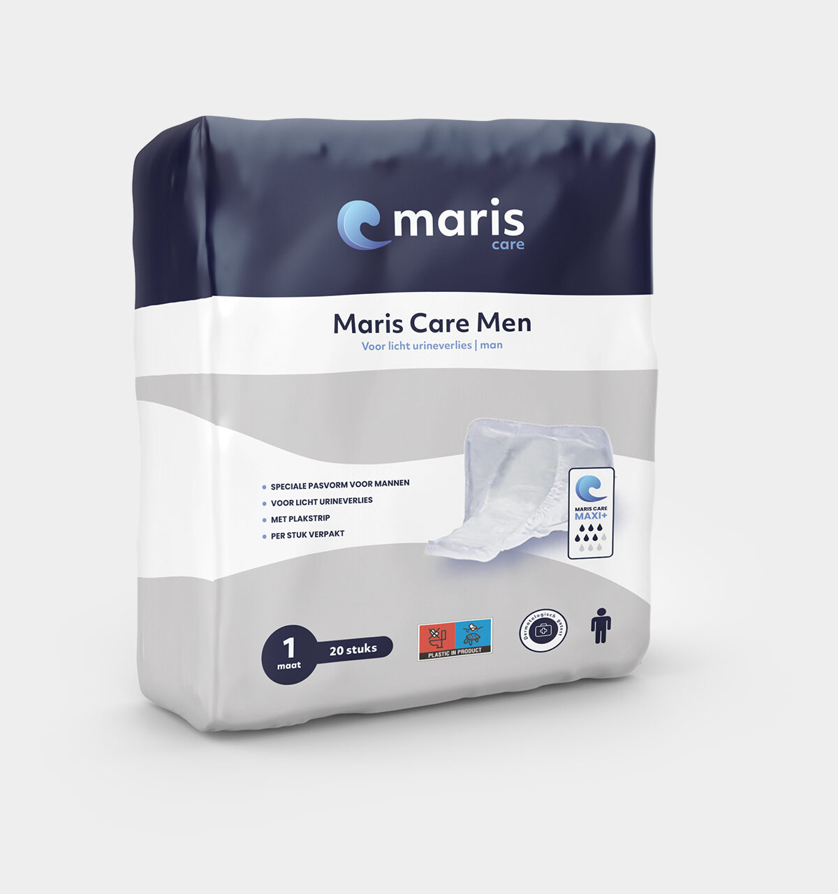 Men met plakstrip per 20 stuks verpakt